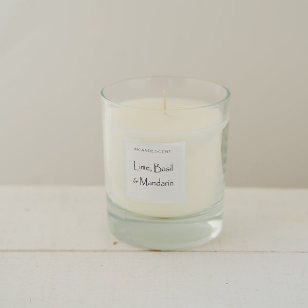 Handmade Lime, Basil & Mandarin Candle
