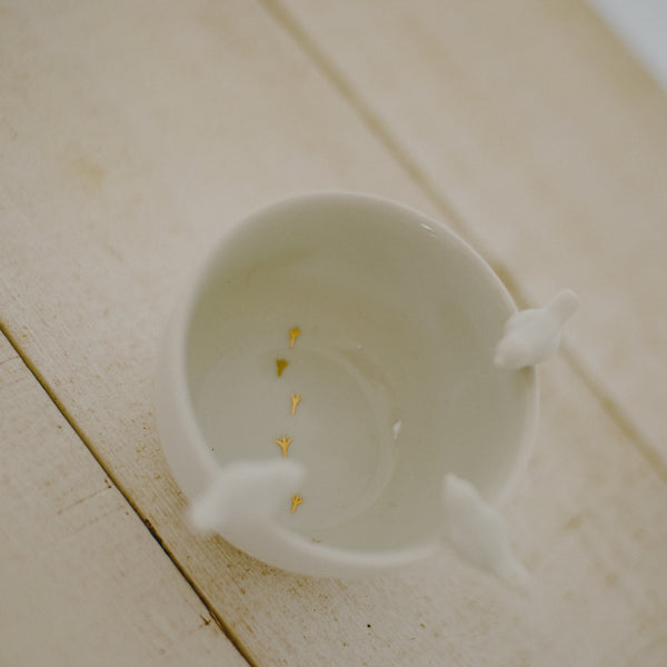 Porcelain 'birdie' bowl