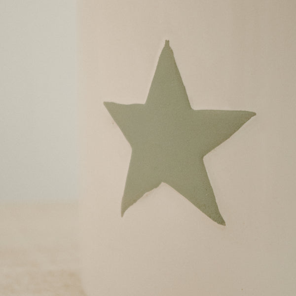 Grey Star Ceramic Flower Pot