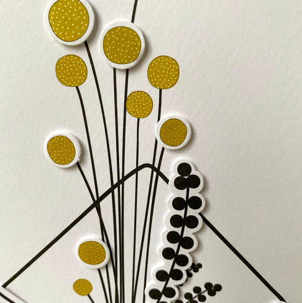 Petits Craspedias - Greeting Card