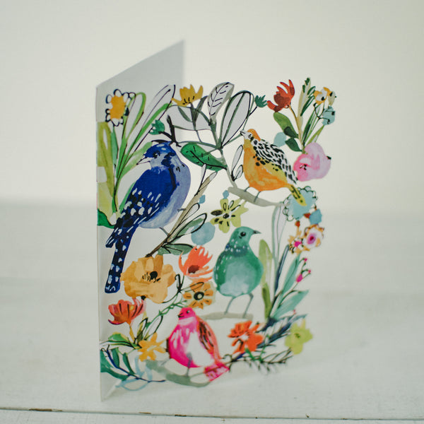 Birds lasercut card