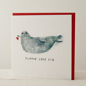 Flippin' Love You Greeting Card