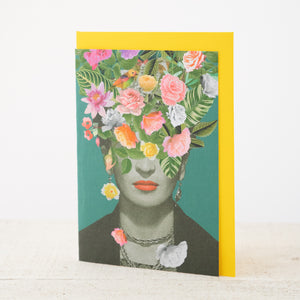Frida-Floral Greeting Card