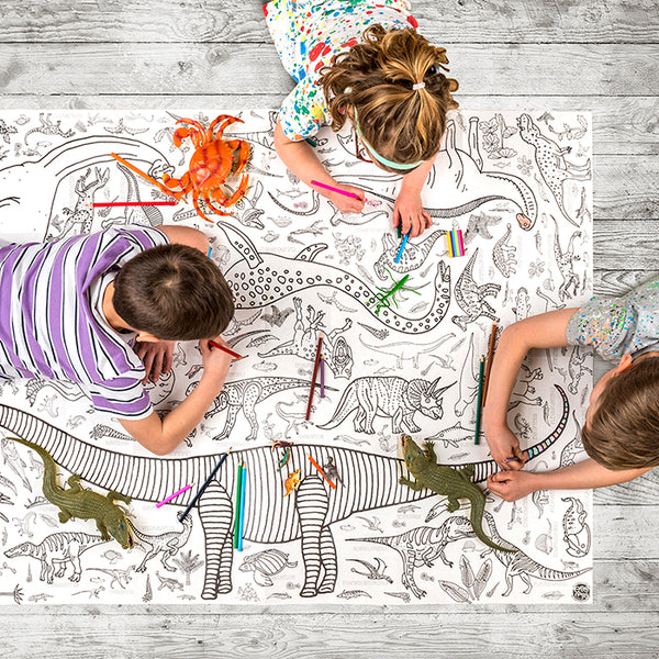 Giant poster tablecloth - Dinosaurs