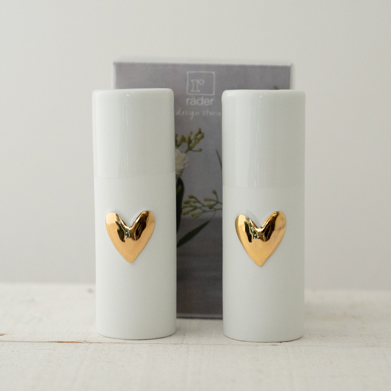 Porcelain Love Heart Vases